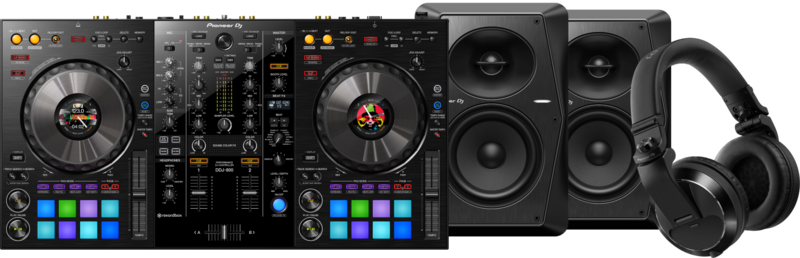 Pioneer DJ DDJ-800 + Pioneer DJ HDJ-X7 Zwart + Pioneer VM50 (per paar)