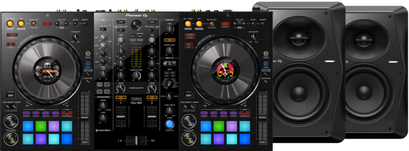 Pioneer DJ DDJ-800 + Pioneer VM50 (per paar)