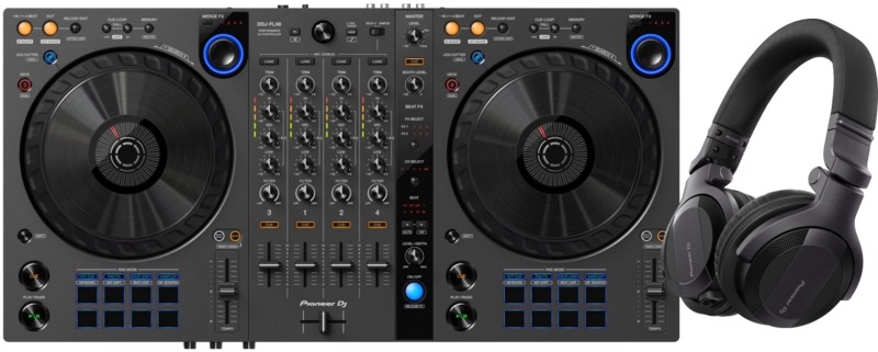 Pioneer DJ DDJ-FLX6 + Pioneer DJ HDJ-CUE1