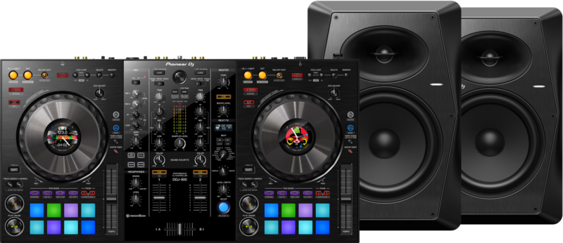 Pioneer DJ DDJ-800 + Pioneer VM80 (per paar)