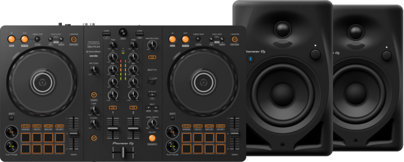 Pioneer DJ DDJ-FLX4 + Pioneer DJ DM-40D-BT Zwart