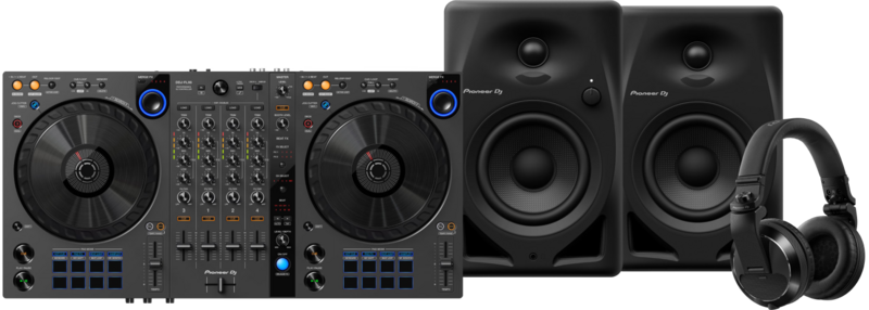 Pioneer DJ DDJ-FLX6 + Pioneer DJ HDJ-X7 Zwart + Pioneer DJ DM-40D Zwart