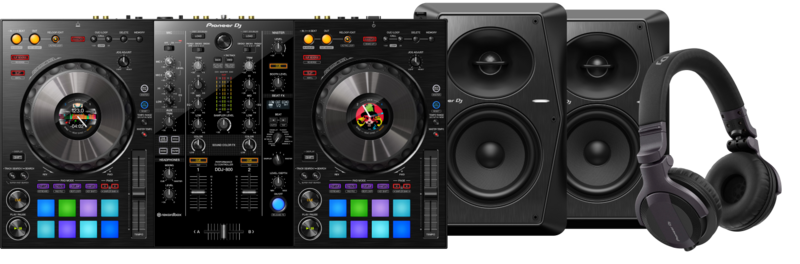 Pioneer DJ DDJ-800 + Pioneer DJ HDJ-CUE1 + Pioneer VM50 (per paar)
