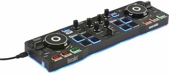 Hercules DJControl Starlight - DJ controller - Draagbare - 2 tracks met 8 pads - Serato DJ Lite meegeleverd